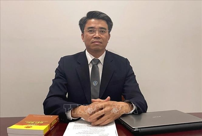 Luật sư Phạm Văn Viện, Đoàn Luật sư tỉnh Bình Dương. Ảnh: Dương Chí Tưởng/TTXVN